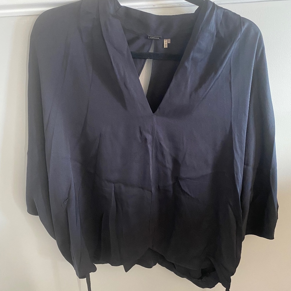 Unique Silk Cape Blouse